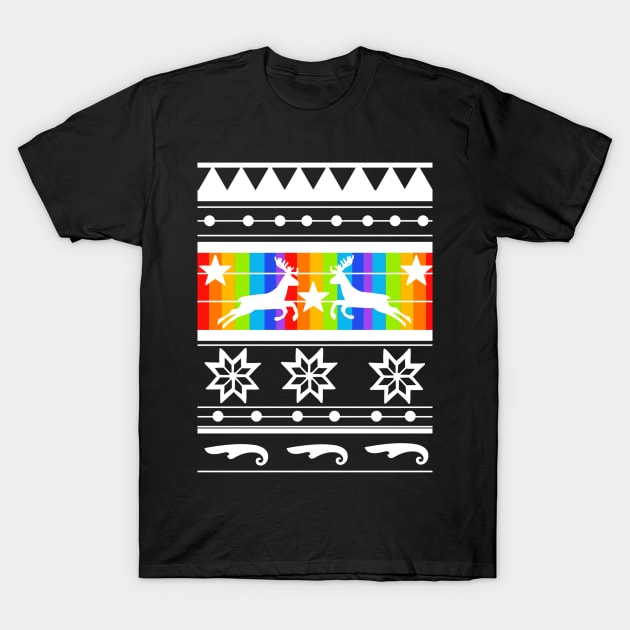 Rainbow Fair Isle Sweater T-Shirt by faiiryliite